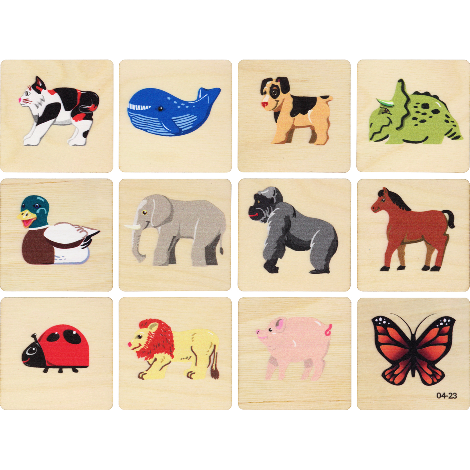 Animals Memory Tiles