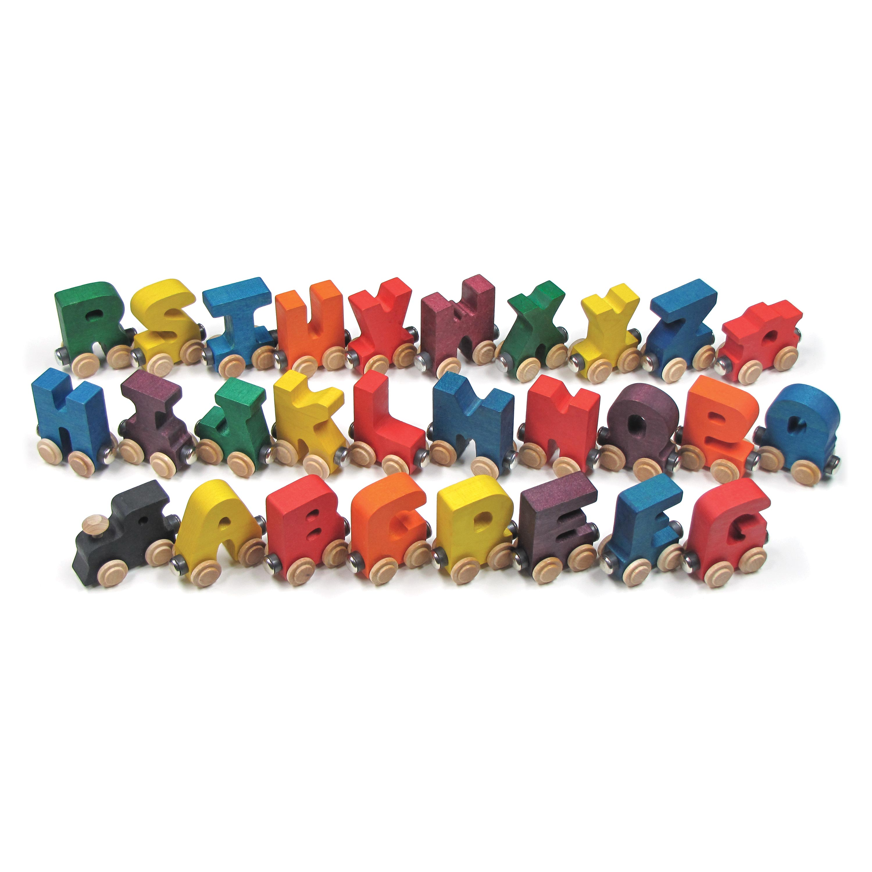 NameTrains Bright 28pc A-Z + Engine & Caboose
