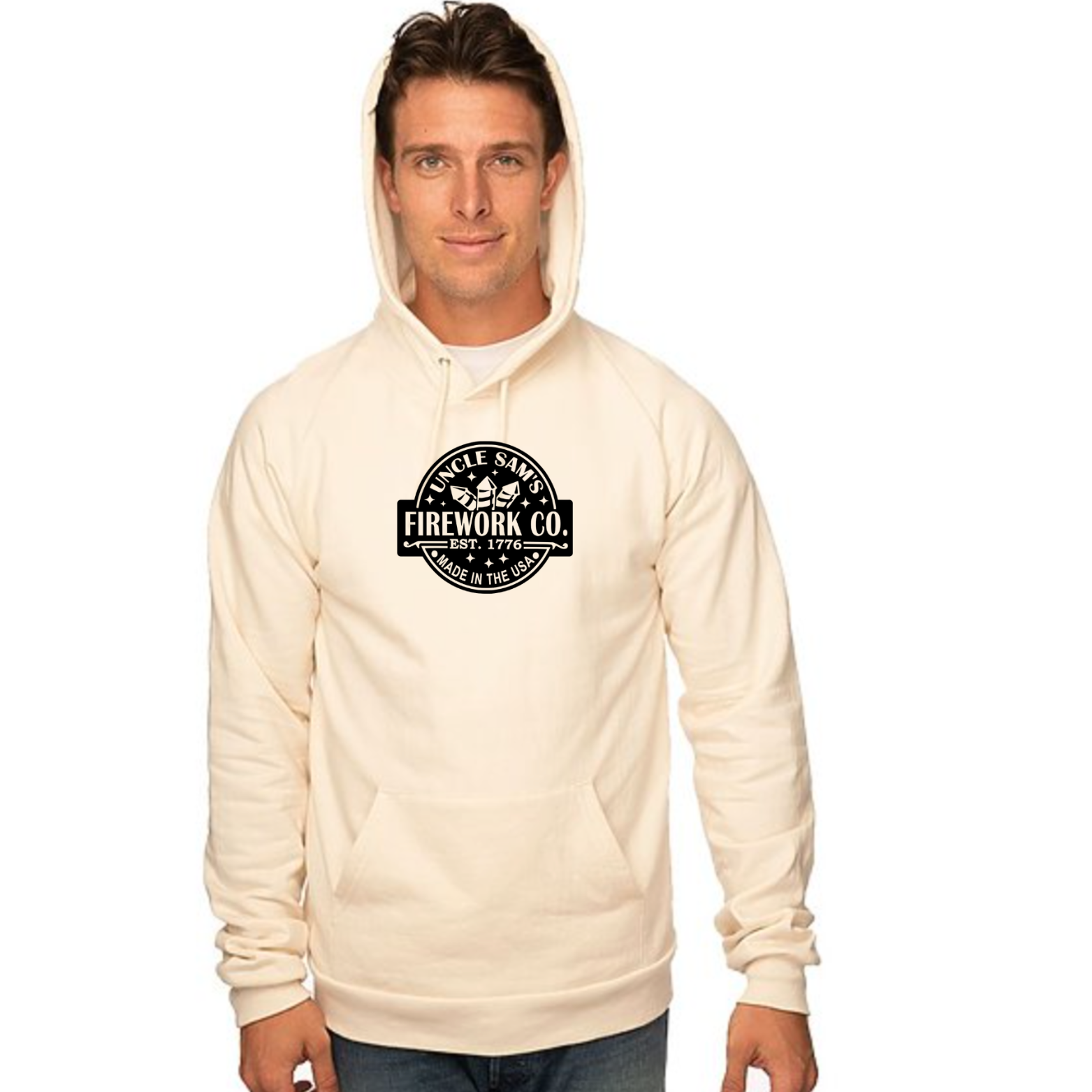 UNCLE SAMS FIREWORKS CO. ORGANIC COTTON HOODIE