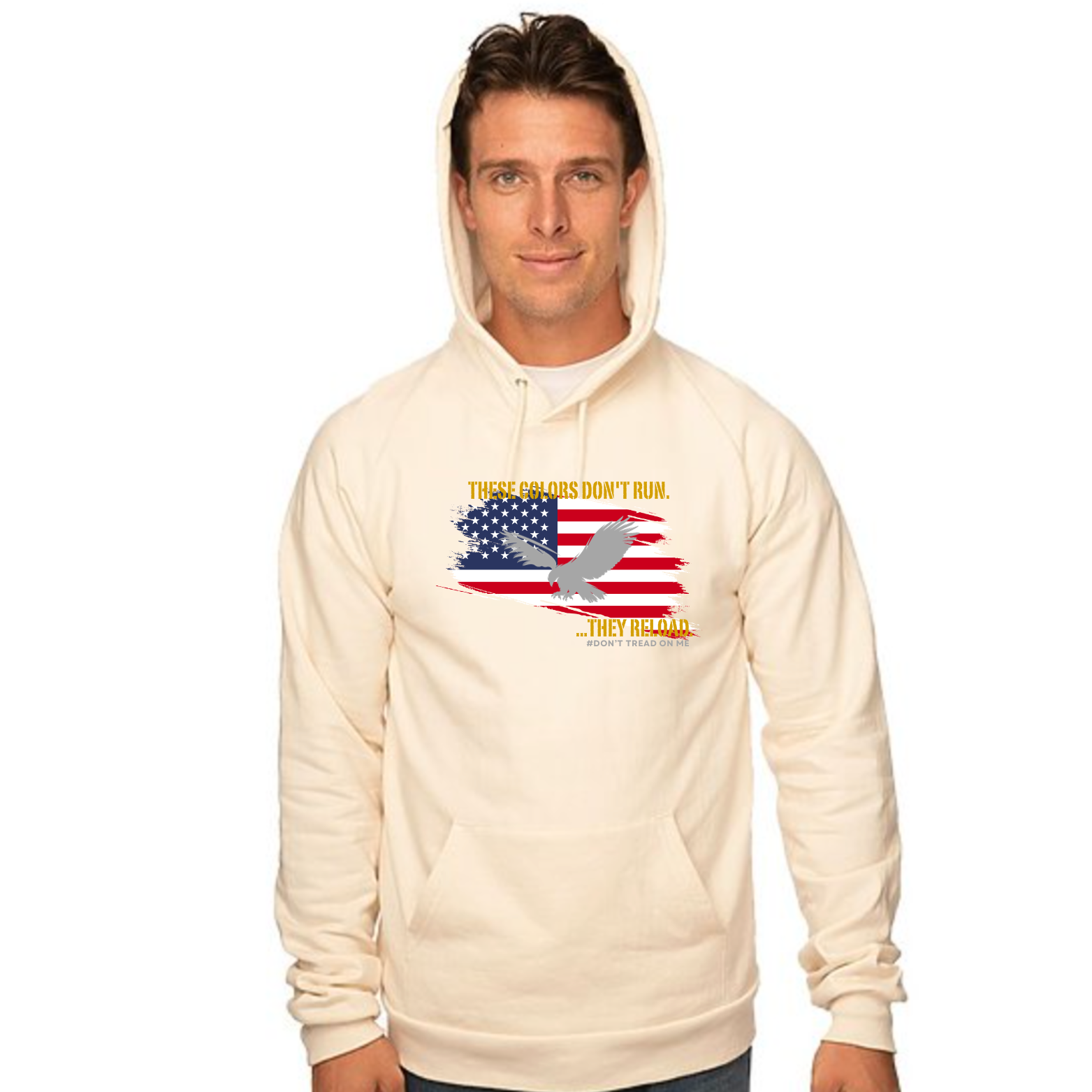 THESE COLORS DON’T RUN, THEY RELOAD ORGANIC COTTON HOODIE