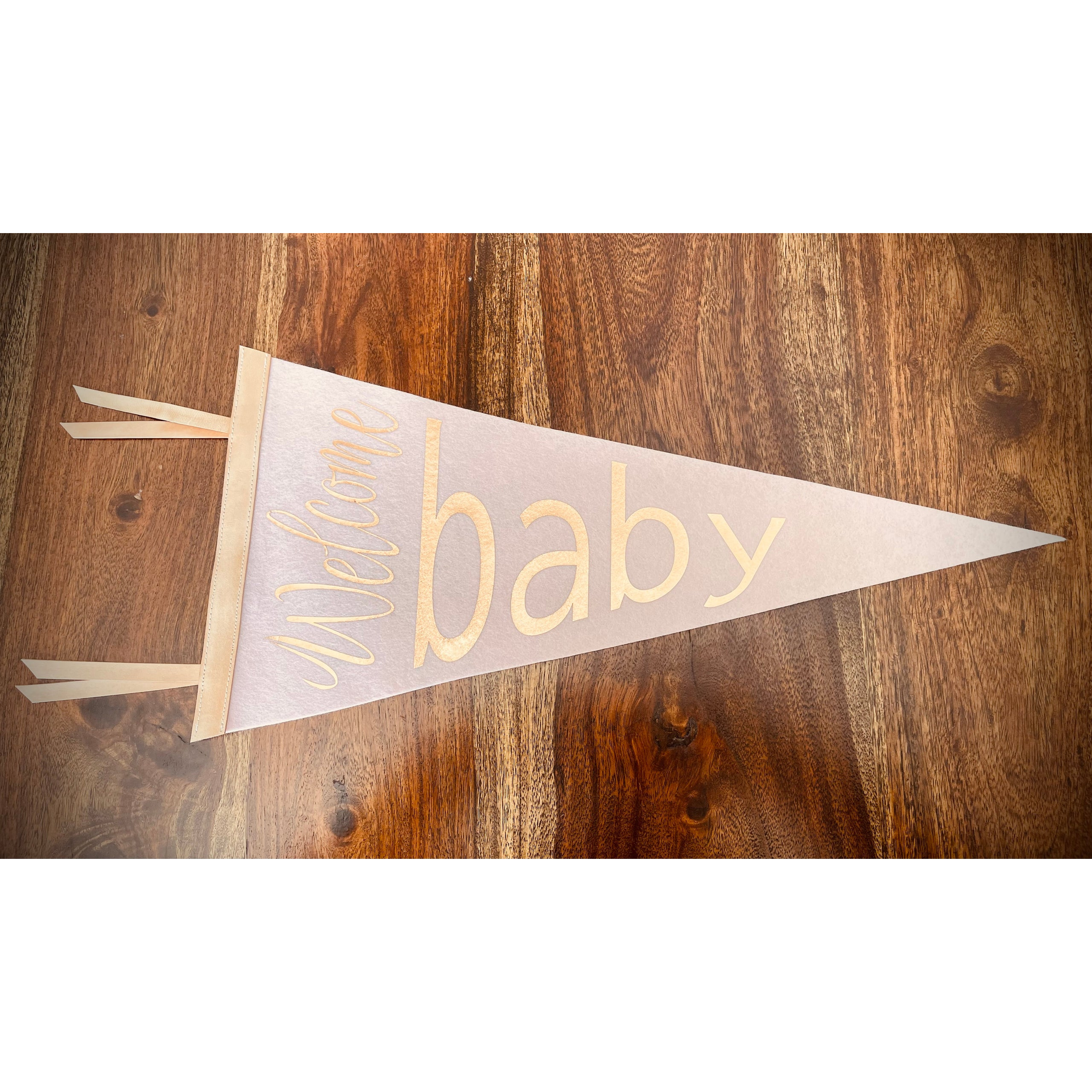 WOOL & LEATHER BABY PENNANT