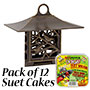 Whitehall Nuthatch Suet Feeder and Hot Pepper Suet Cakes