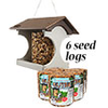 Recycled Plastic Suet Log Bird Feeder & Seed Logs