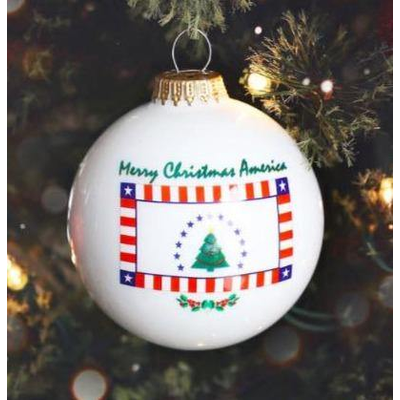 American Christmas Round Tree Ornaments