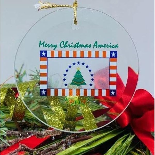 American Christmas Sun Catcher
