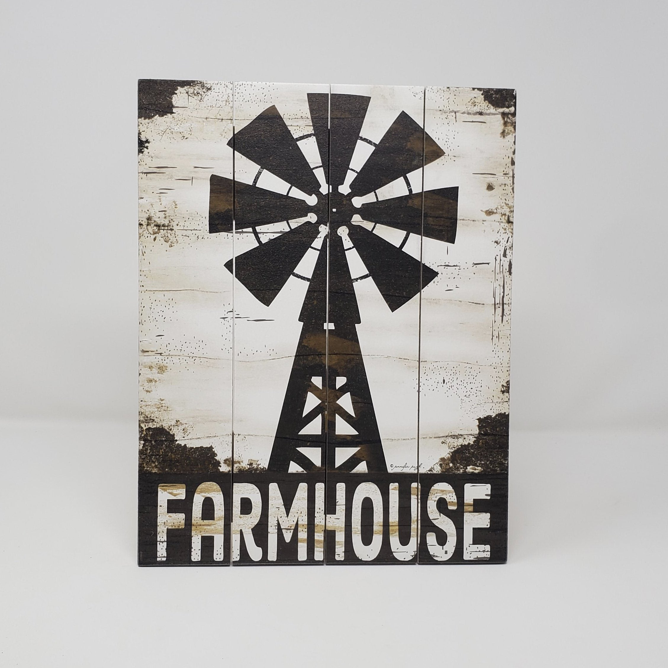 Farmhouse Windmill Wood Pallet Sign