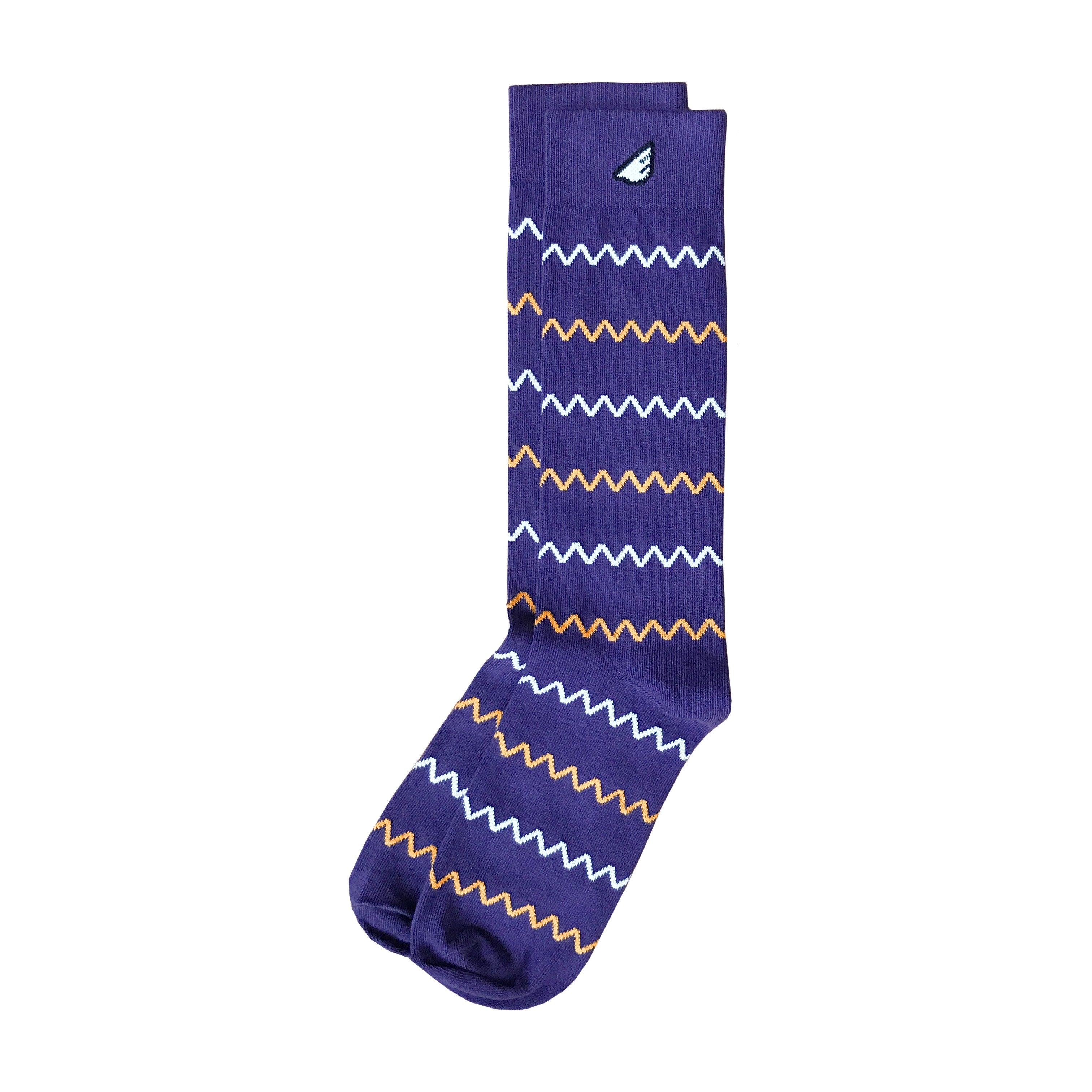 blue and brown or white and gold dress Men's 100% Cotton Socks White / 10.5-11 main image 0