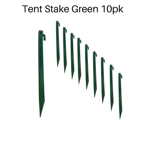 Tent Canopy Garden Yard Stake, Extra Long 11.5" Inch Durable ABS Garden Edging Fence Tent Stakes for Outdoor Camping, Gardening, Canopies, and Inflatable Christmas Decorations Tent Pegs 10pc Green