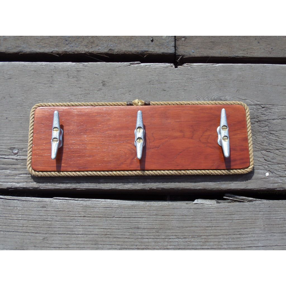 Cleat Rack Reclaimed Wood-3 cleat hooks