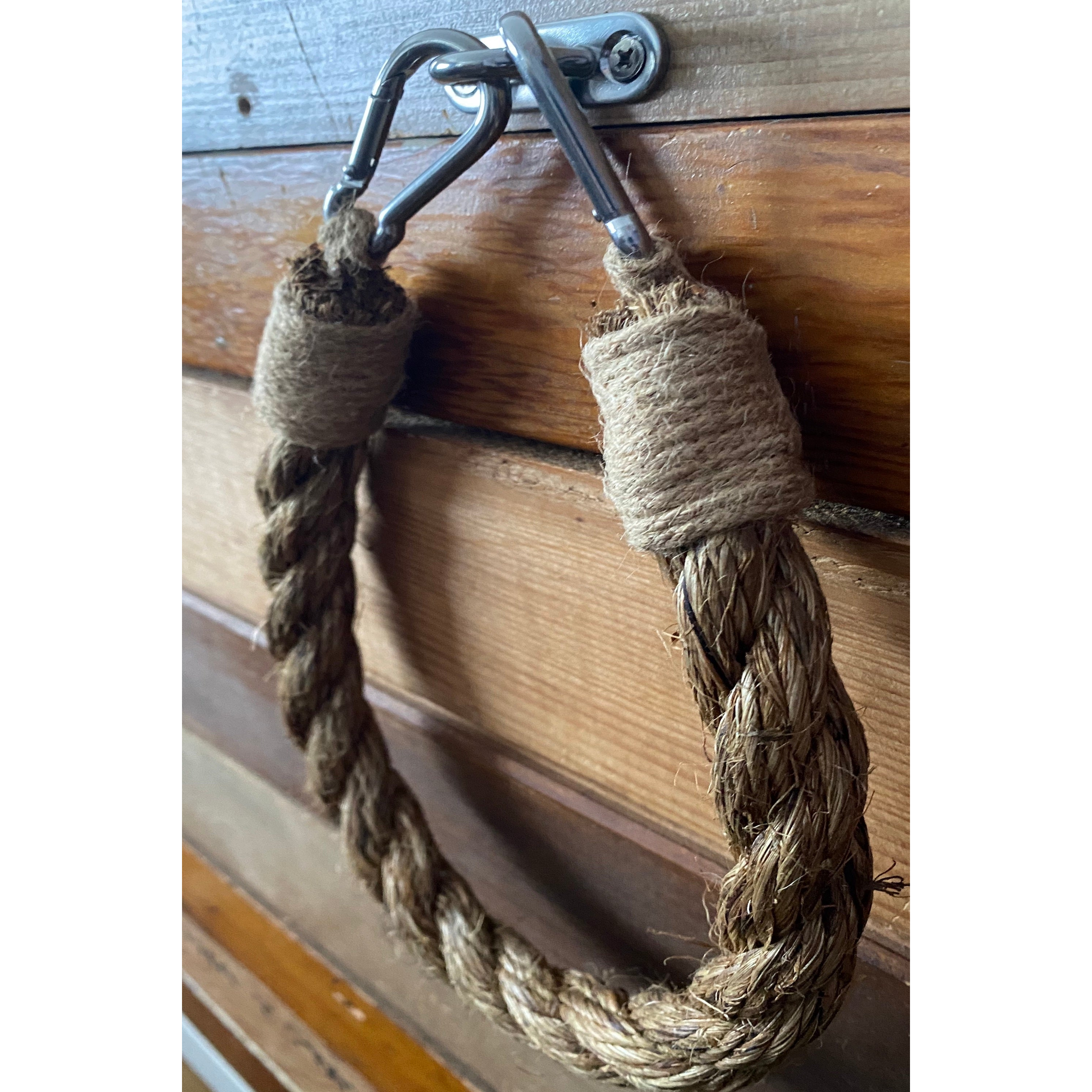 Rope Toilet Paper Holder Bathroom Snap Hook Fixture-Gray