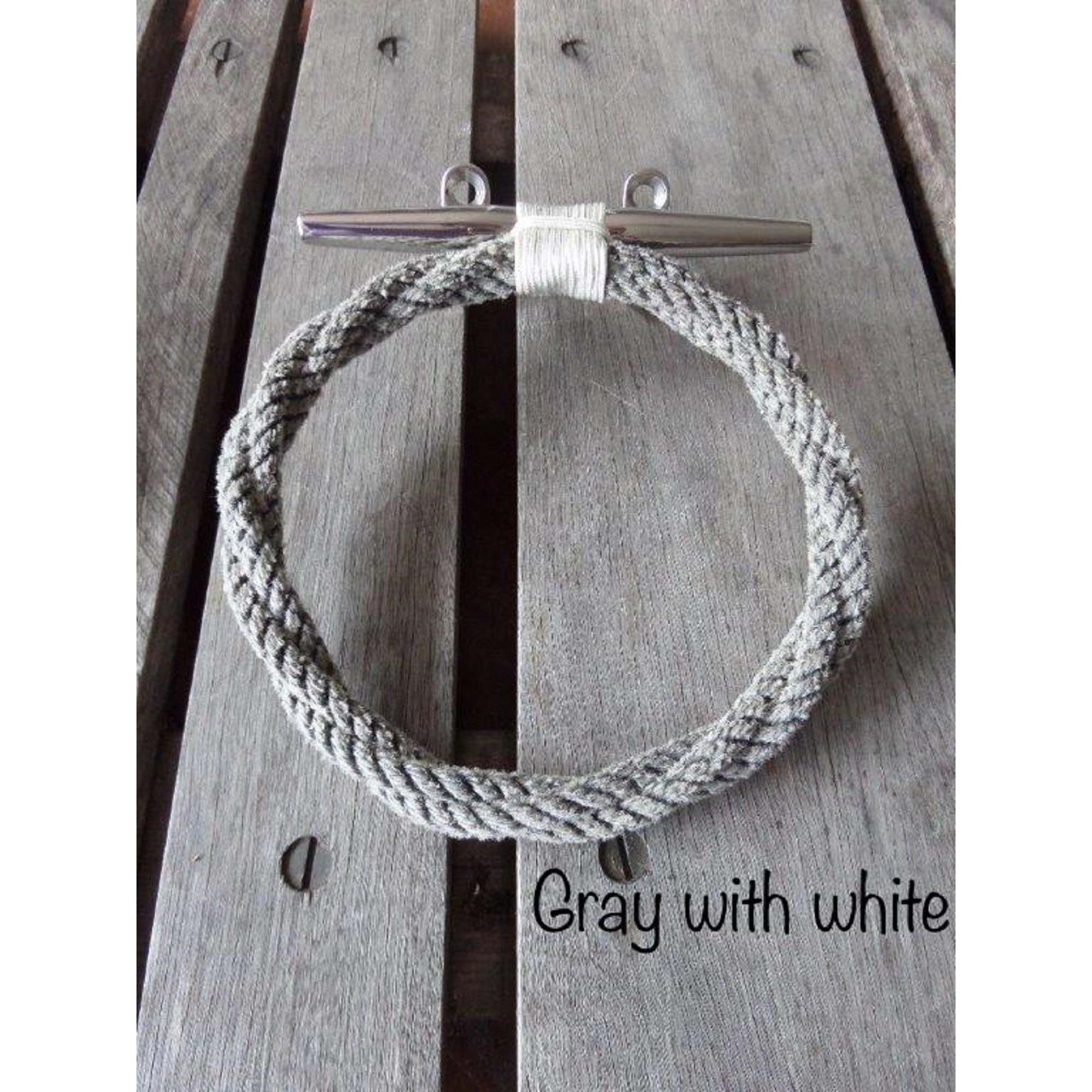 Rope Towel Ring Rack-Grey