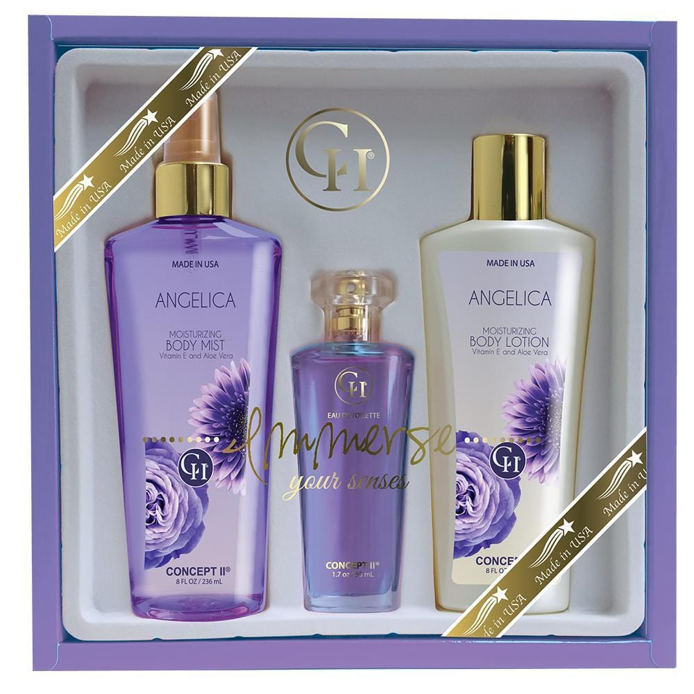 CII Trio Sets - 8oz Body Mist & Body Lotions, 1.7 oz EDT