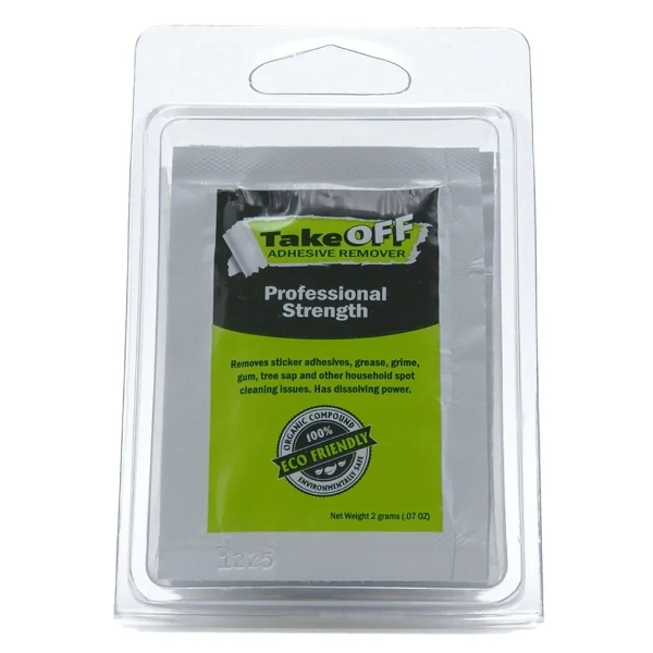 TakeOFF Adhesive Remover 6 Pack of Wipes (clamshell)