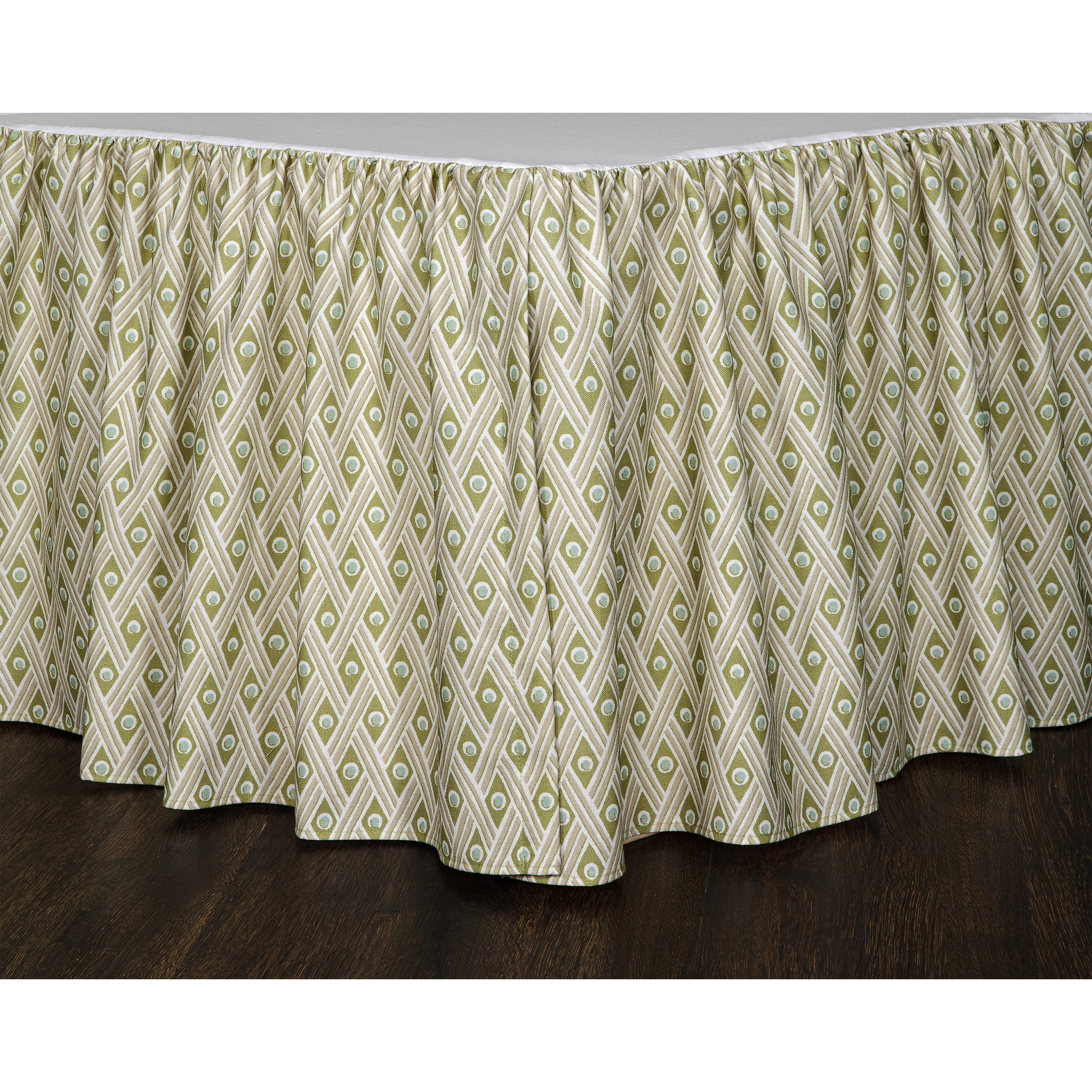 Zen Linen Bed Skirt - Diamond