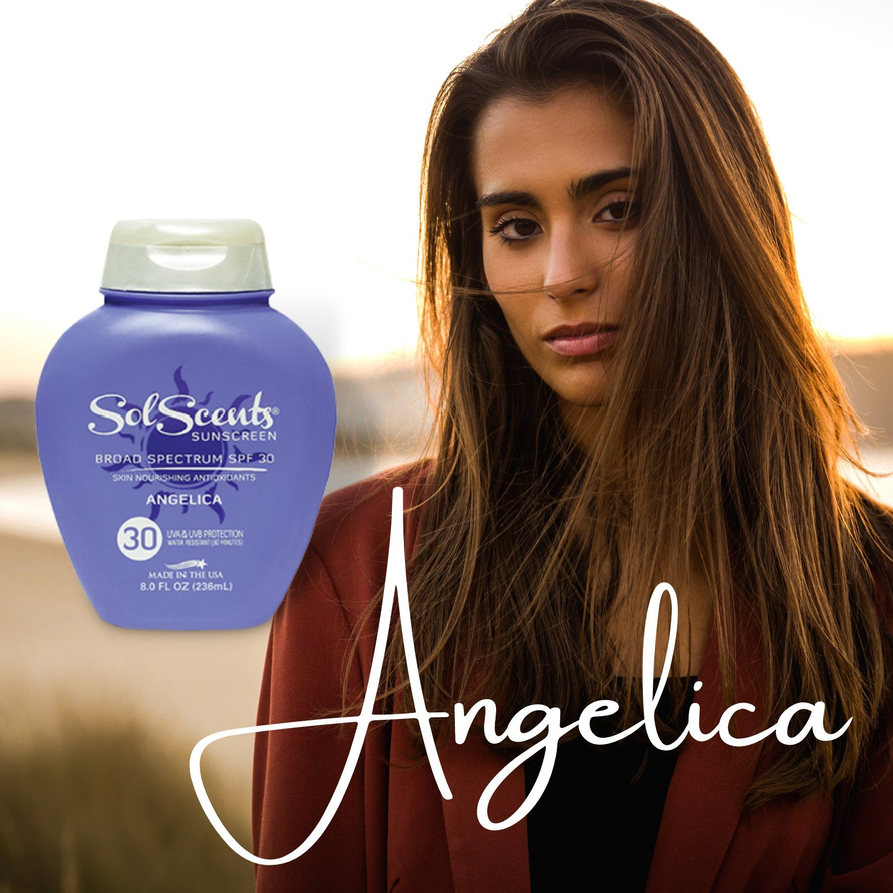 Solscents® Angelica Sunscreen & Antioxidant Moisturizing Lotion - SPF 30