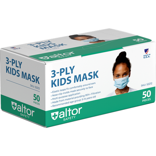 3Ply ASTM Level 2 Kids Disposable Face Mask