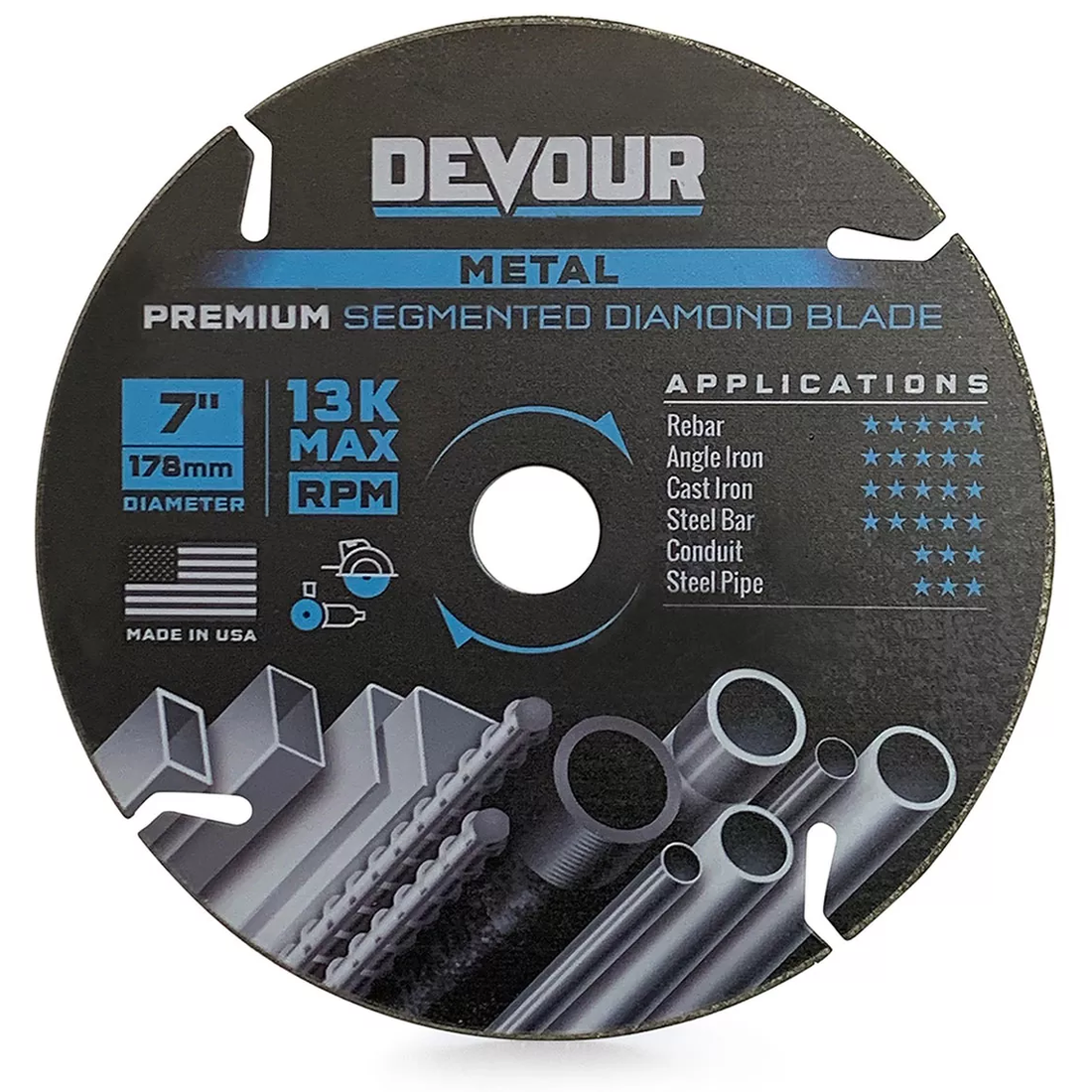 PREMIUM Metal Segmented Rim Diamond Blades