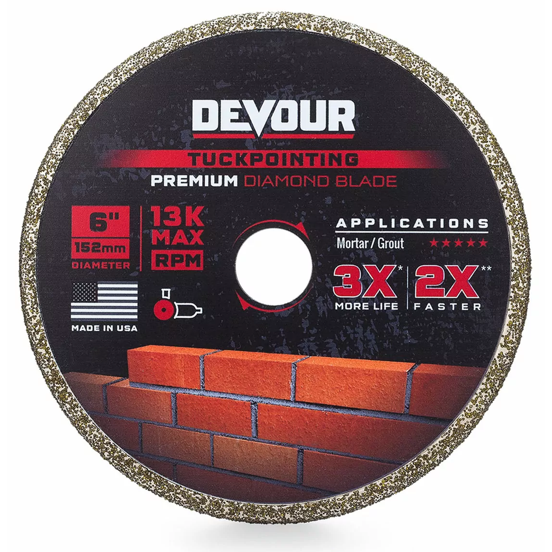 PREMIUM 1/4″ Tuckpointing Diamond Blades