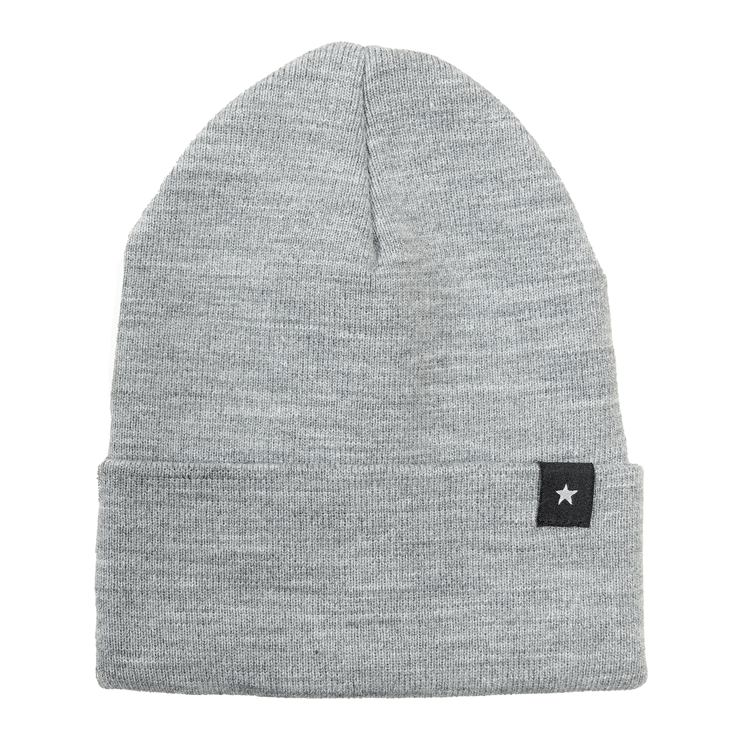 Knitted Proudly Star 12" Cuffed Beanie (Gray)