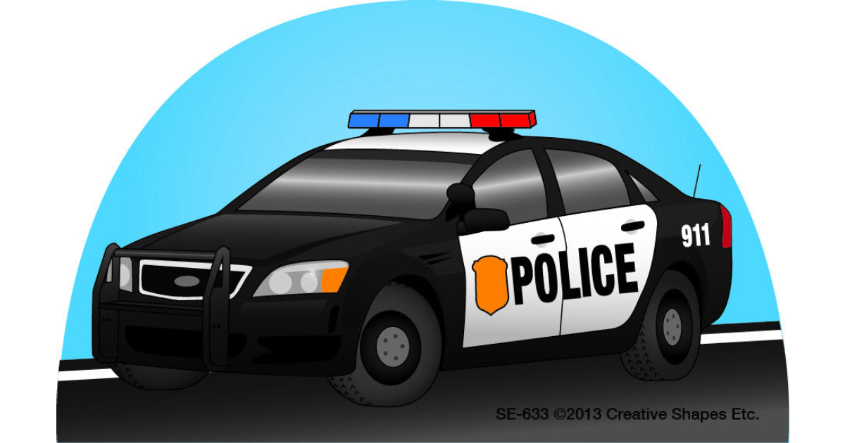 Made In USA | SHAPES ETC. Mini Notepad - Police Car