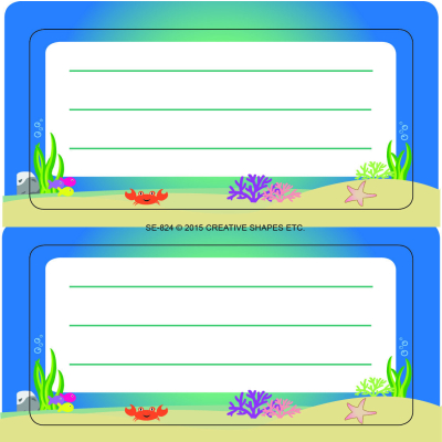 SHAPES ETC.  Nametag - Under The Sea