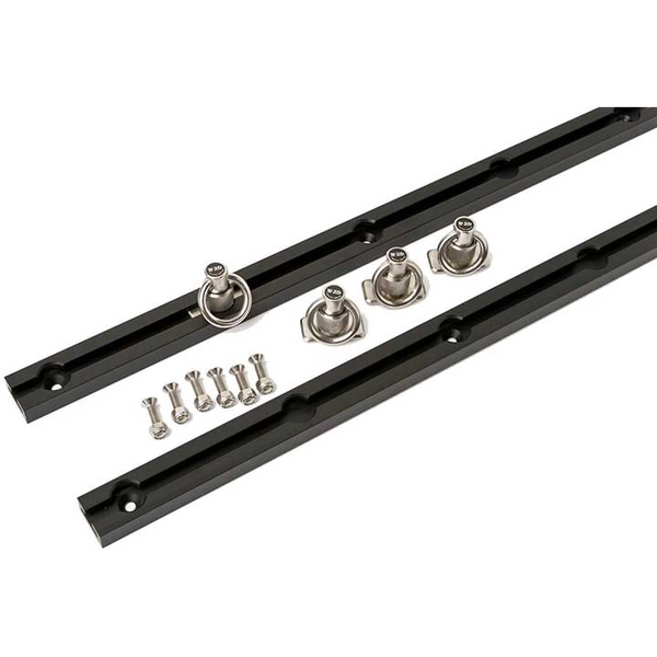 93-Inch Black Adjustable Slide-N-Lock Tie-Down System