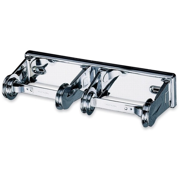 San Jamar 2-Roll Locking Bath Tissue Dispenser - Chrome - 12/Carton