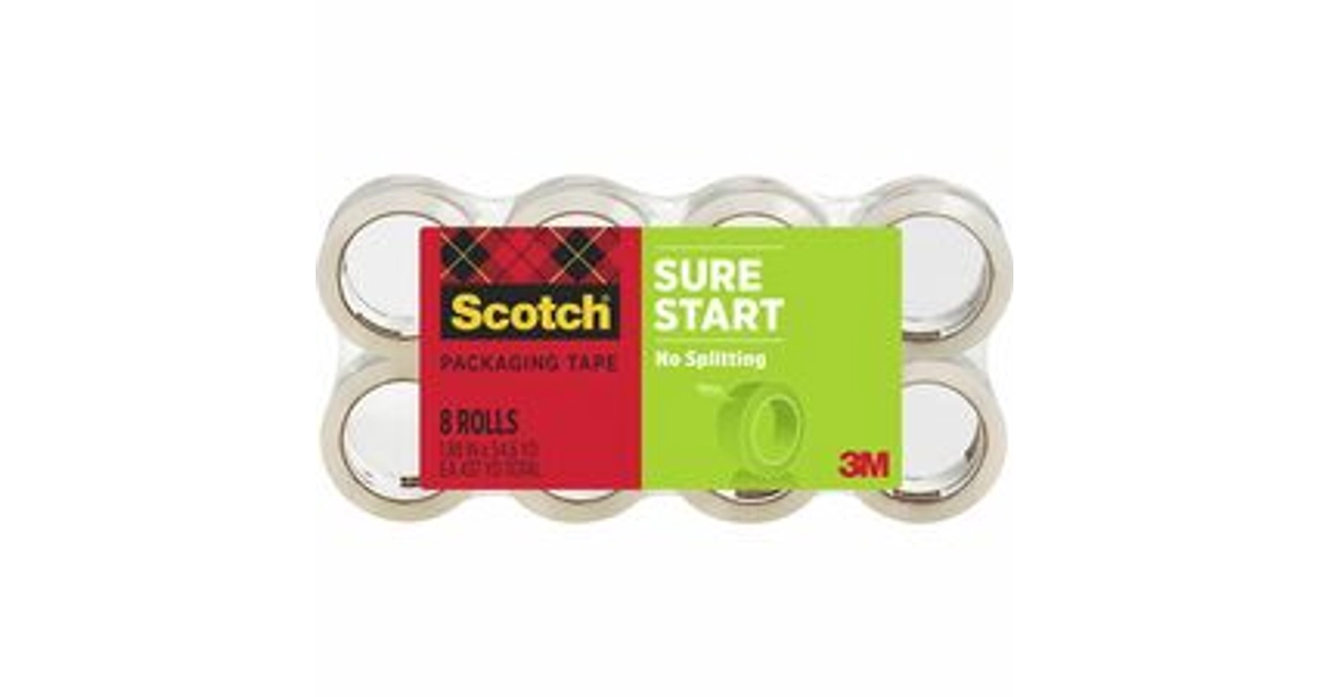 Made In USA | Scotch Sure Start Packaging Tape - 54.6 yd x 1.88 ...