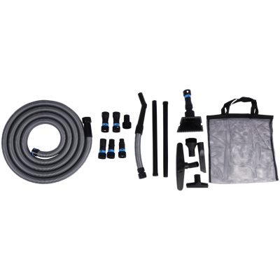 Seven Piece Quick Click Adapter Set with 16 ft. 1.25 Inch Hose and Complete Accessory Kit