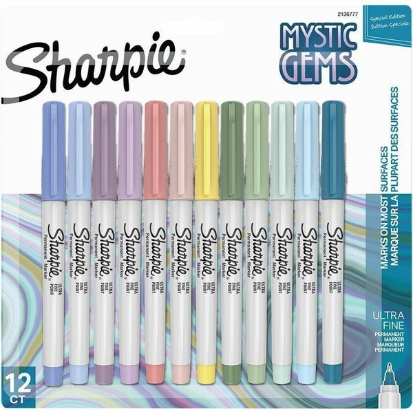 Sharpie Mystic Gems Ultra Fine Markers - 12 Pack