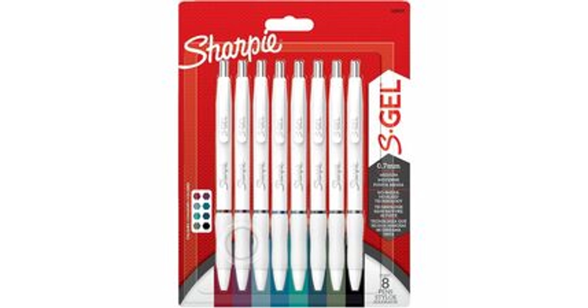 Made In USA | Sharpie S-Gel Pens - 0.7 mm - Assorted Ink - 8 Pack