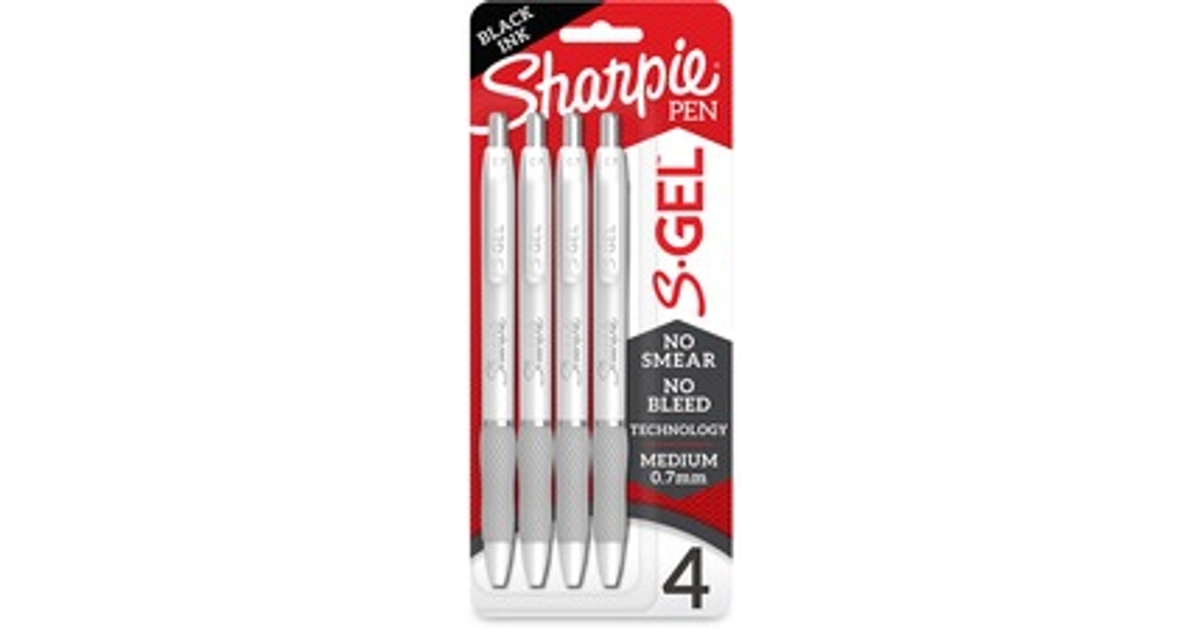 Made In USA | Sharpie S-Gel Pens, Medium 0.7mm, Black Ink, White Metal ...