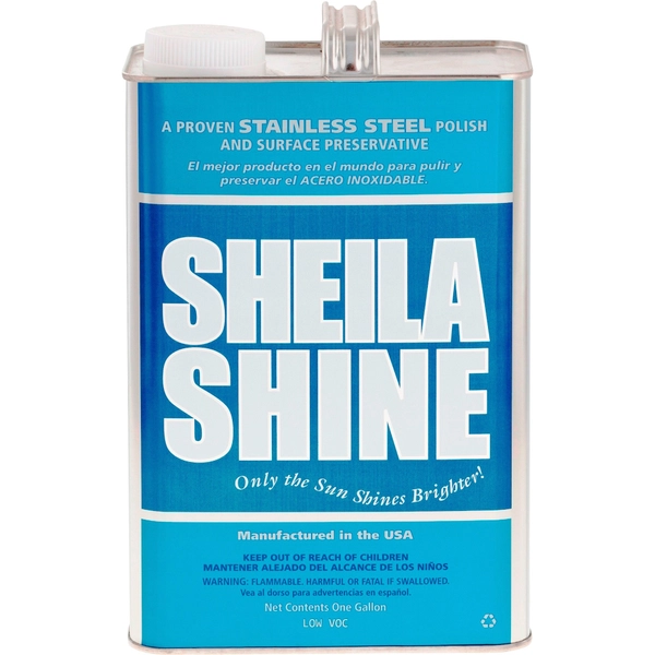 Sheila Shine Cleaner Polish - 128 fl oz (4 qt) - Fingerprint & Water Resistant - 4/Carton