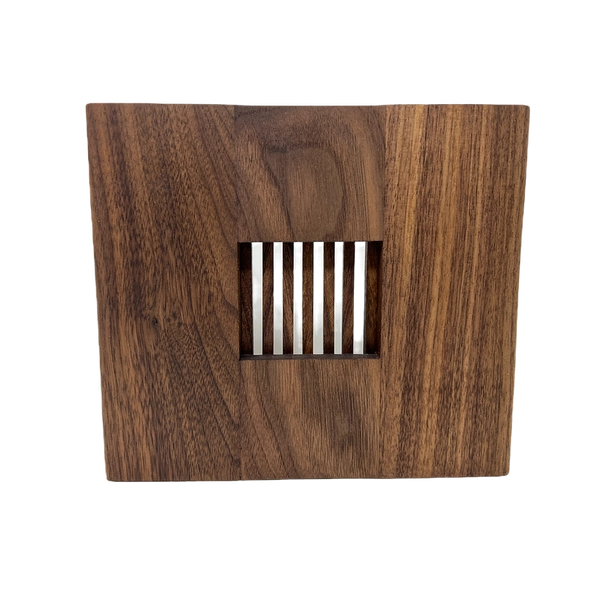 Mid-Century Modern Doorbell Chime Cover, Solid Walnut