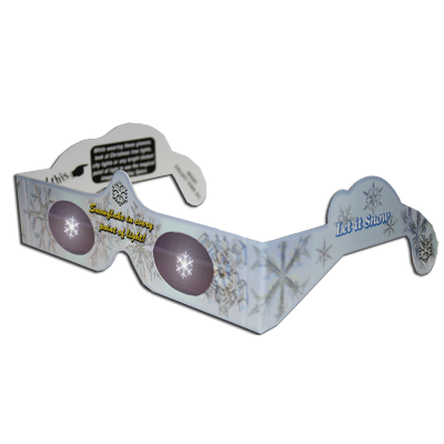 Holiday Specs Snowflake Christmas 3D Glasses