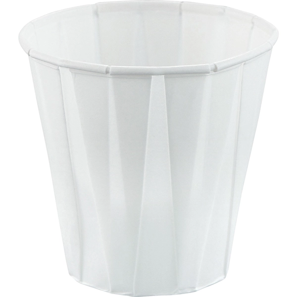 Solo 3.5 oz Paper Souffle Cups - White - 100 Pack