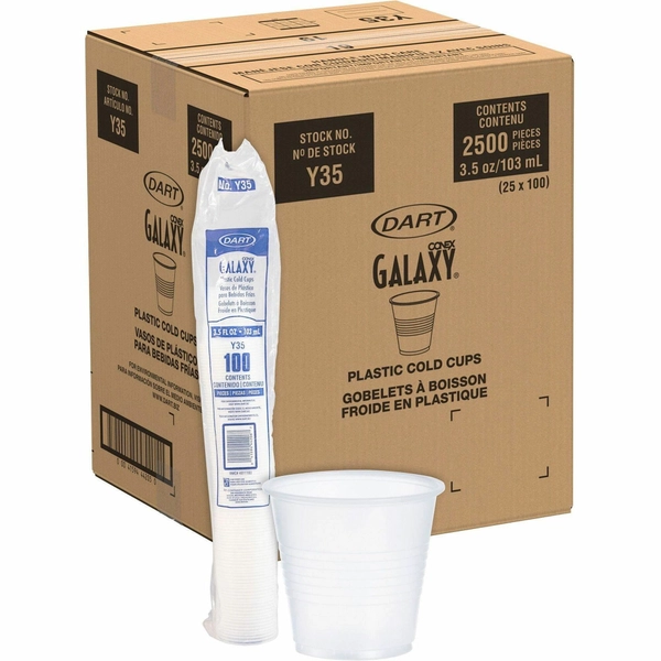 Solo 3.5 oz Translucent Plastic Cold Cups - 100 Count