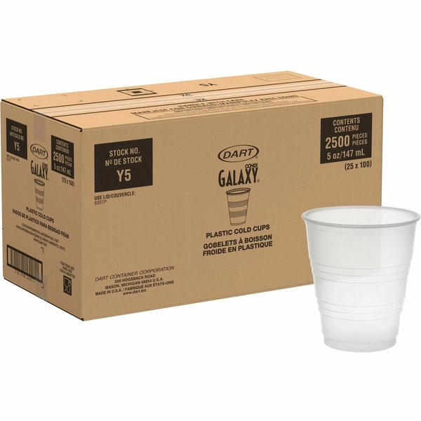Solo 5 oz Plastic Cold Cups - Translucent - 100/Bag