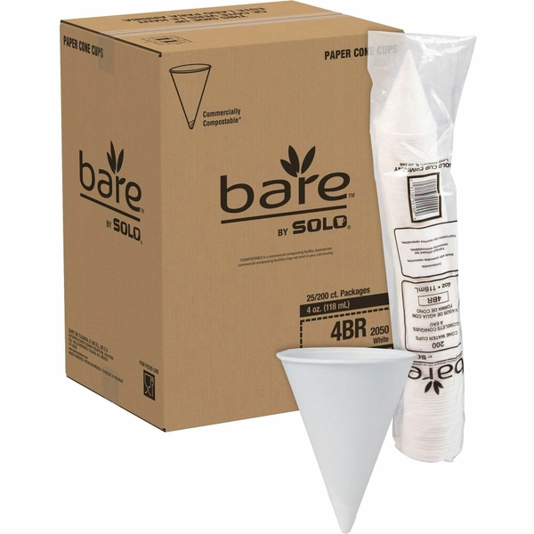 Solo Eco-Forward 4 oz Paper Cone Cups - 200/Pack