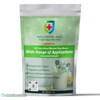 SolutionsHOCl® SuperWash Powder - 10 Packs (10 grams)