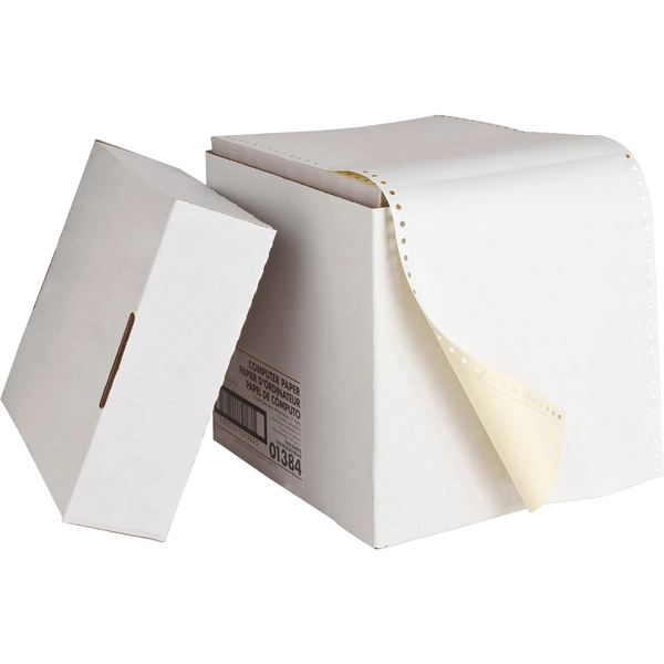 Sparco Carbonless Computer Paper - 8.5" x 11" - 15 lb - White - 1850 Sheets/Carton