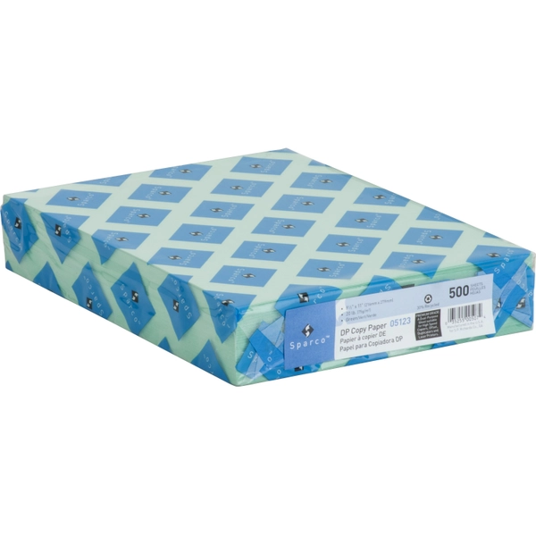 Sparco Premium Green Copy Paper - 8.5" x 11" - 20 lb - 500 Sheets/Ream