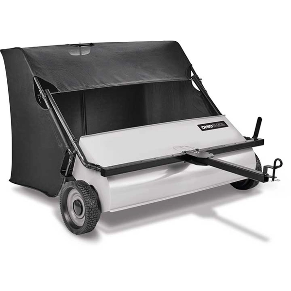 42″ 22 cu ft Lawn Sweeper w/ Spiral Brush (Gray)