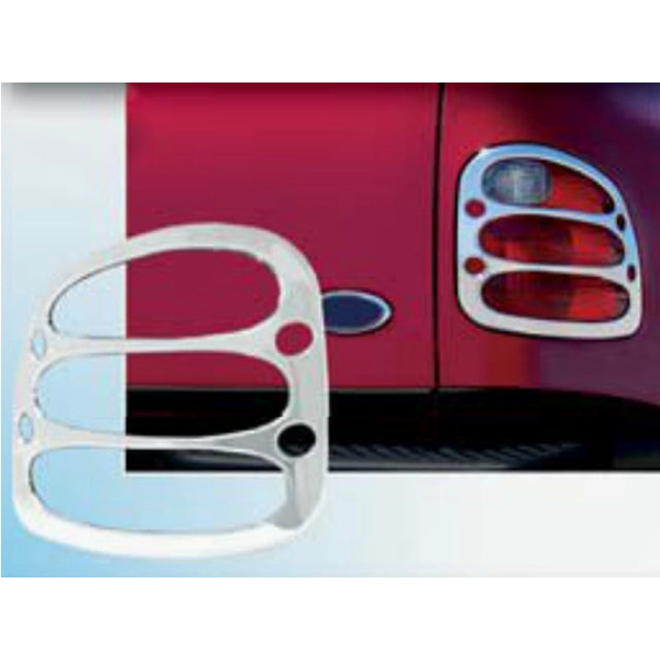 TL37309 Chrome Plated ABS plastic Tail Light Bezels 2 Pc QAA