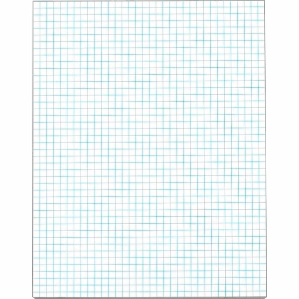 TOPS Graph Pad - 50 Sheets - 8.5" x 11" - Ruled - White - 1 Pad
