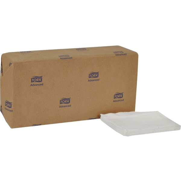 TORK Advanced Masterfold Dispenser Napkin - 1 Ply - 12" x 17" - White - 500/Pack