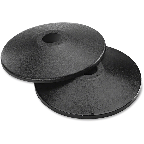 Tatco Adjusta-Tape Stanchions - Black - Cast Iron - 2/Box
