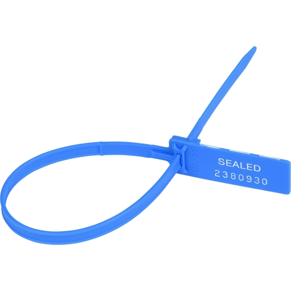 Tatco Security Seals - 0.3" x 13.5" - Blue - 100 Pack