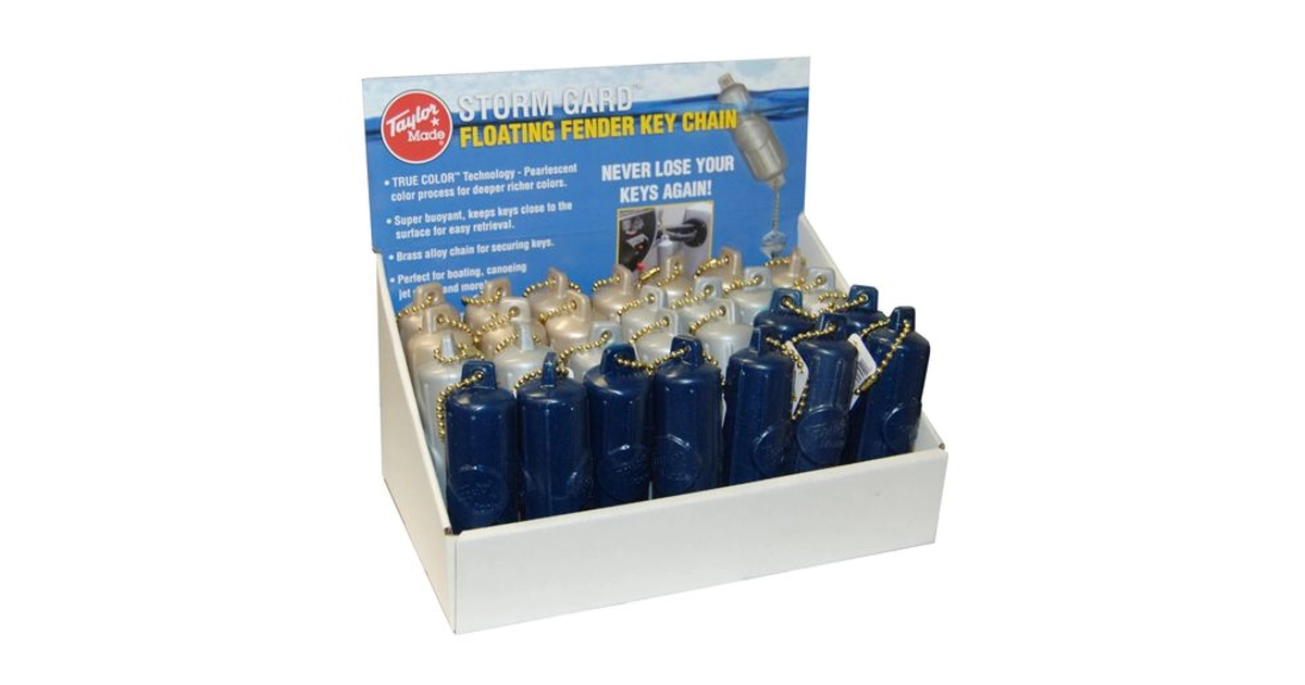 Made In USA | Key Float Counter Display, Blue Gold Silver (28-Pack)