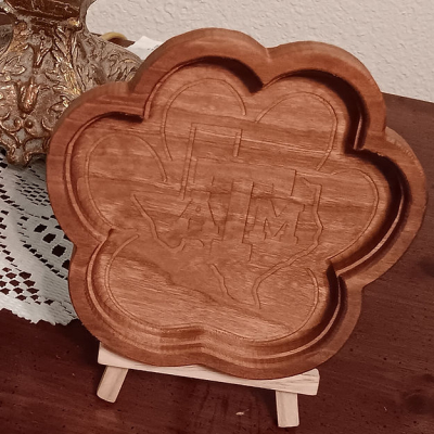 Texas A&M Branded Dog Paw Shaped Valet Tray